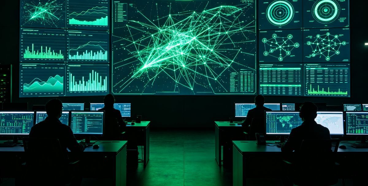 Data center network operations control room
